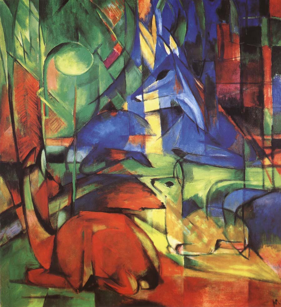 Franz Marc Radjur in the forest II